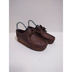 Clarks Wallabees Women's 6M Beeswax Leather Classic Crepe Originals Basic